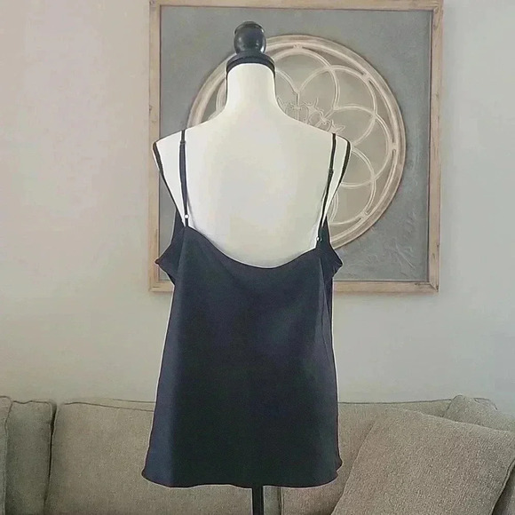 Loft Camisole Top Black Size X-Large Adjustable Spaghetti Straps Lightweight‎ - Picture 3 of 7